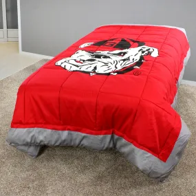 Georgia Bulldogs 2 Sided Big Logo Light Comforter