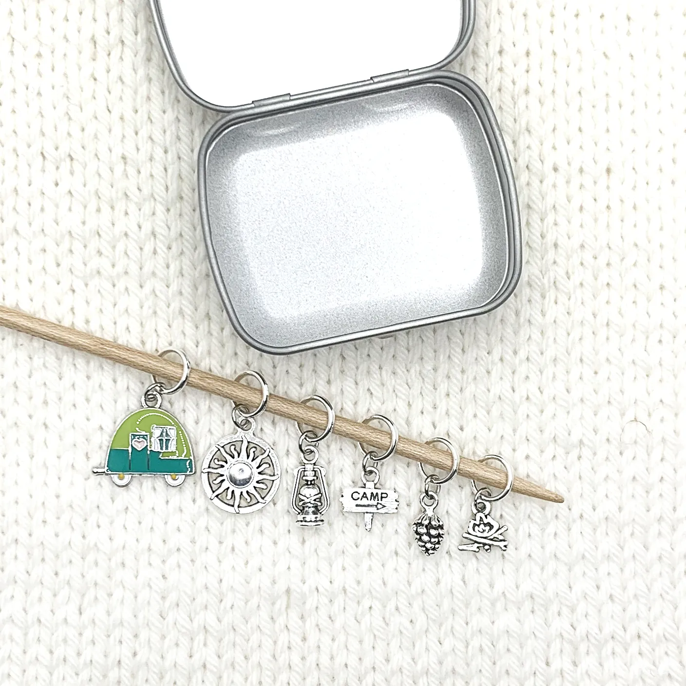 Go Camping Stitch Markers | Gift for Knitters