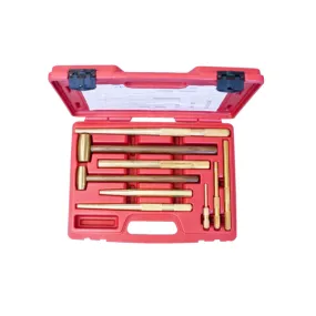 GT-PHSB1 - Punch And Hammer Set Brass 9 Piece