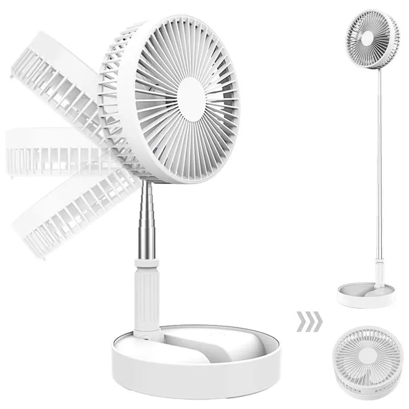 Height Adjustable 3.7V 5.5W Rechargeable Solar Powered Fan Fs-801