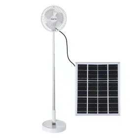 Height Adjustable 3.7V 5.5W Rechargeable Solar Powered Fan Fs-801