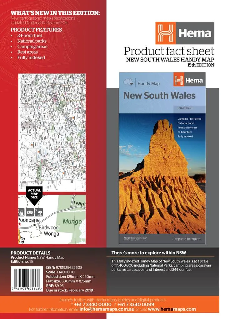 Hema New South Wales Handy Map