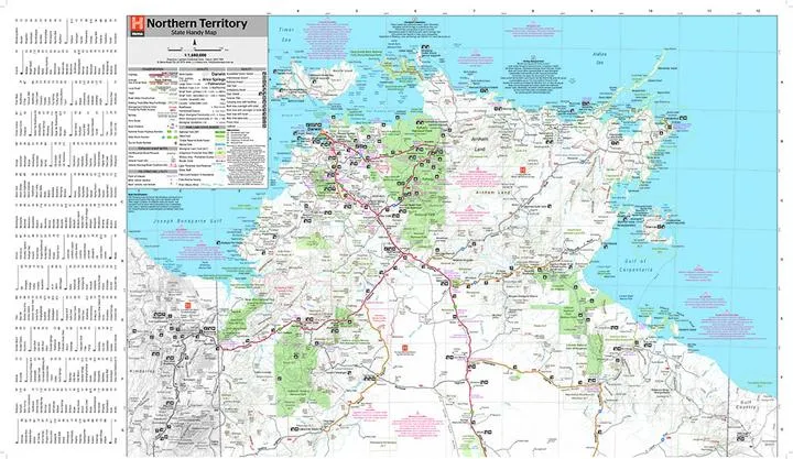 Hema Northern Territory Handy Map