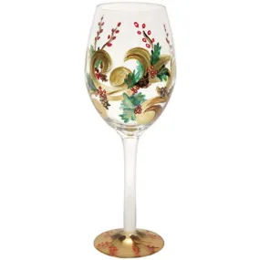 Holiday Berry White Wine Glass by Tre Sorelle