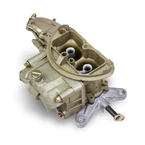 Holley OEM Muscle Car 500 CFM 2-Barrel Carburetor - Holley Flange - Remote Choke - Single Inlet - Chromate - Six Pack Outboard Carb