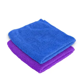 Homestic Face Towel | Microfiber Hand Towel | Antibacterial Face Towel | Hair & Face Towel for Man | 400 GSM Towel | SHXS.. | SHXS40602 | Pack of 2 | Blue & Purple