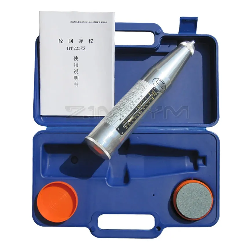 HT-225 Concrete Rebound Test Hammer Portable Schmidt Hammer High Polymer Material Shell Resiliometer Testing Equipment