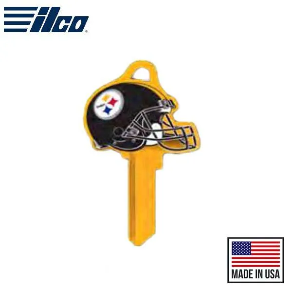 Ilco - NFL TeamKeys - Helmet Edition - Key Blank - Pittsburgh Steelers - SC1 (5 Pack)