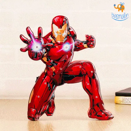 Iron Man Wooden LED Lamp