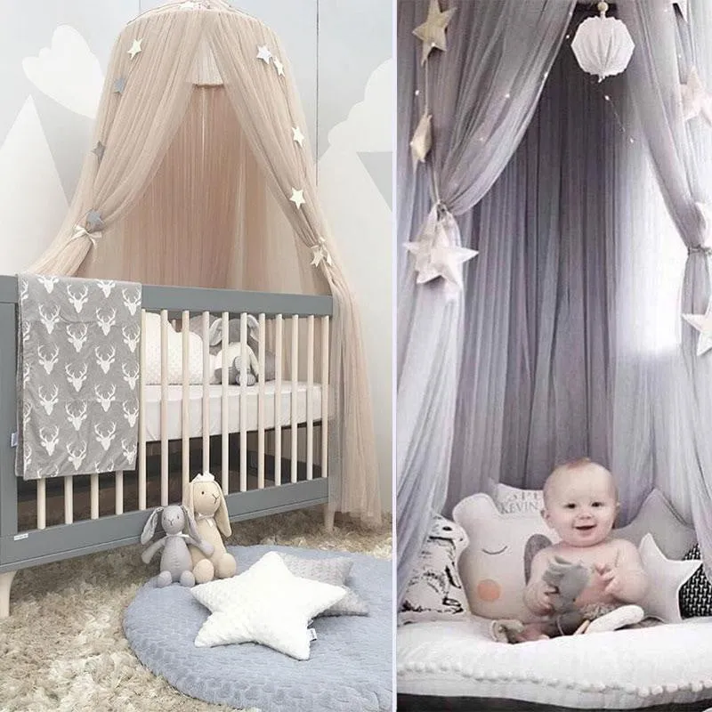 Kid Bedding Mosquito Nets Romantic Baby Girl Round Bed Mosquito Net Beds Cover Bed Canopy For Kid