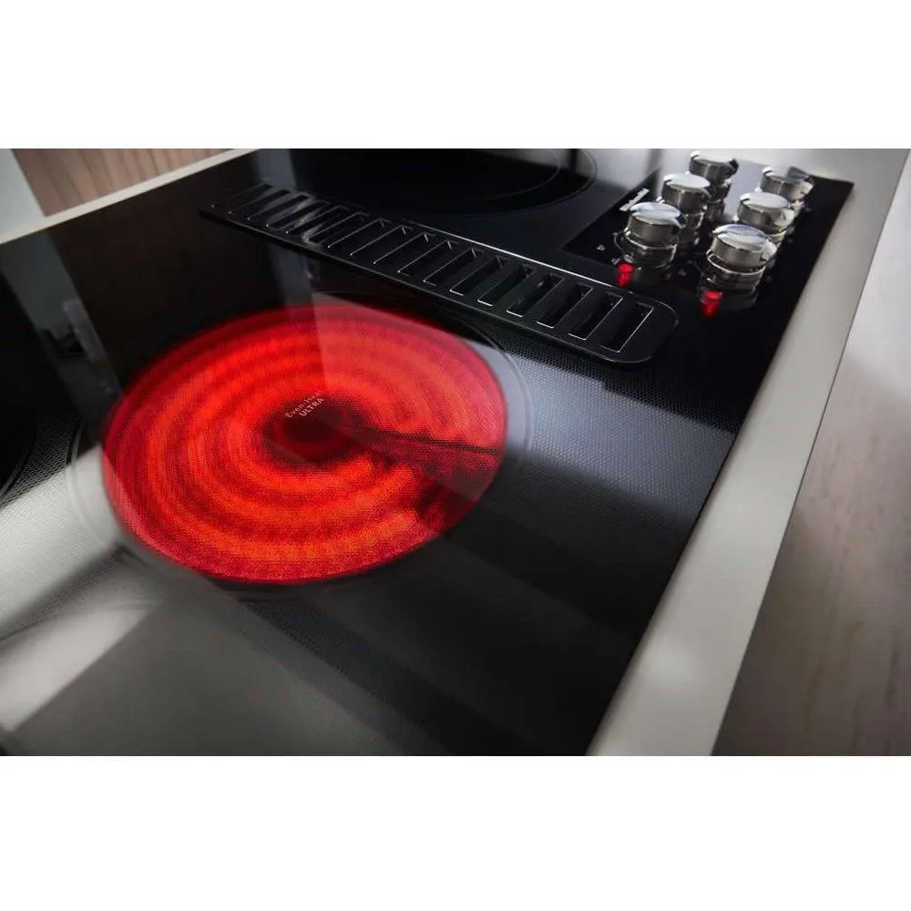 KitchenAid 30-inch Built-in Electric Cooktop with Even-Heat™ Element KCED600GBL