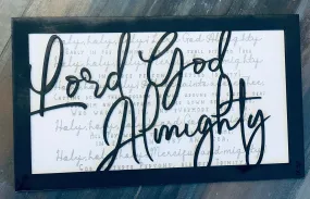 Layered Quote: Holy, Holy, Holy, Lord God Almighty SVG Laser File Glowforge