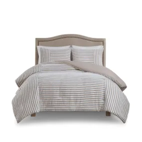 Le Blanc-Mesnil | 3 Piece Clipped Jacquard Duvet Cover Set