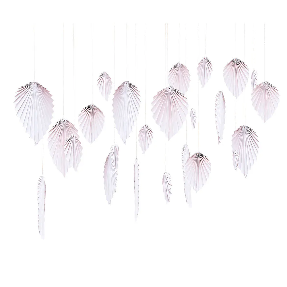 Leaf Fans Backdrop - Blush