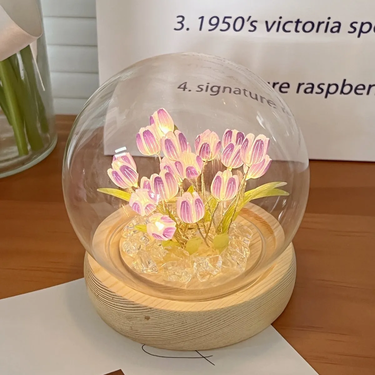 LED Tulip Nightlight Globe