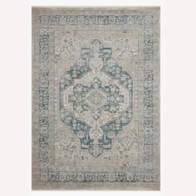 Magnolia Home Elise Neutral/Blue Rug