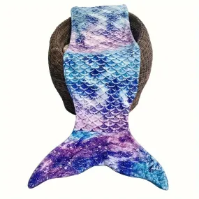 Mermaid Tail Knitted Wearable Blanket for Women and Girls