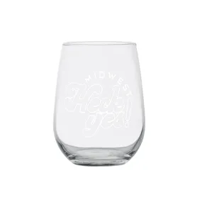 Midwest Heck Yes Stemless Wine Glass (Discontinued)