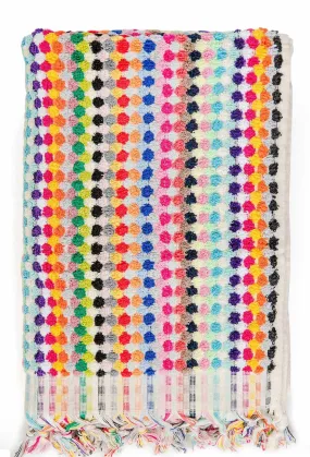 Miss April Pompom Turkish Cotton Bath Sheet