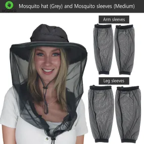 Mosquito hat (Grey) and Mosquito sleeve (Medium)