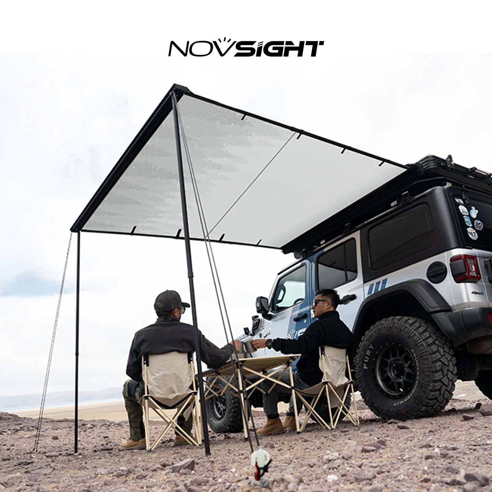 Novsight Car Side Awning Tent for Outdoor Camping Shelter