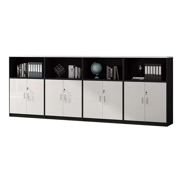 Office Low Cabinet, File Cabinet, Wooden Long Cabinet with Lock