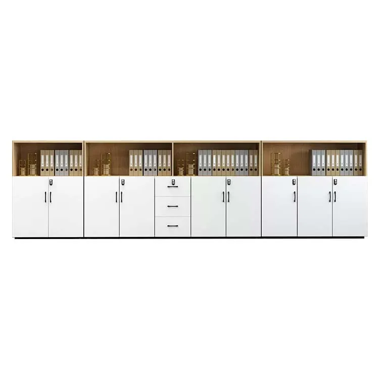 Office Low Cabinet, File Cabinet, Wooden Long Cabinet with Lock