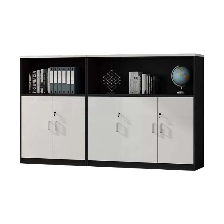 Office Low Cabinet, File Cabinet, Wooden Long Cabinet with Lock