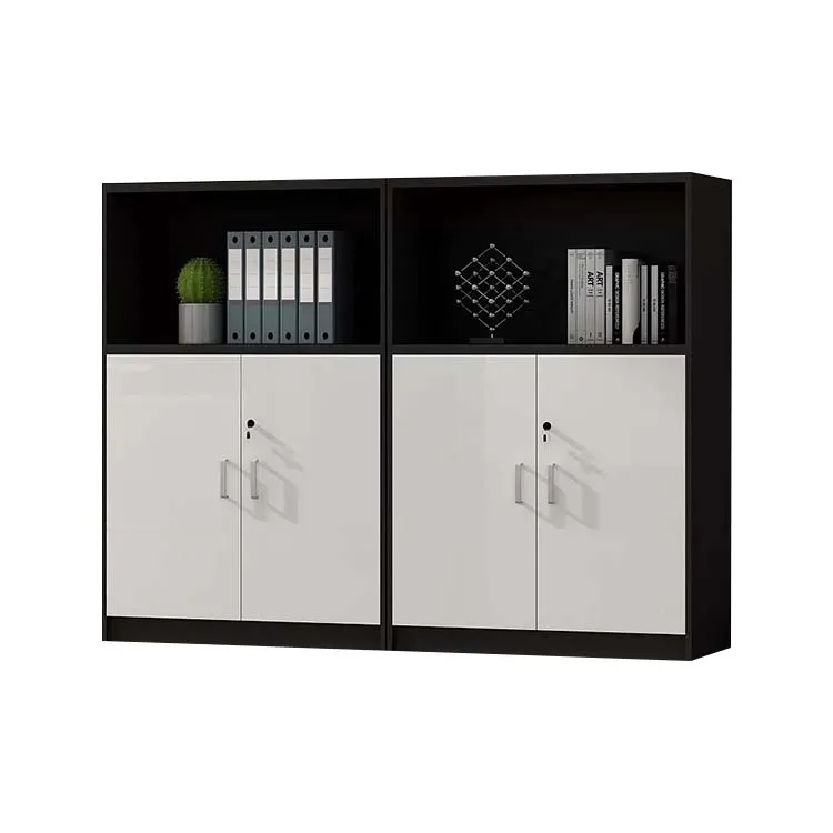 Office Low Cabinet, File Cabinet, Wooden Long Cabinet with Lock