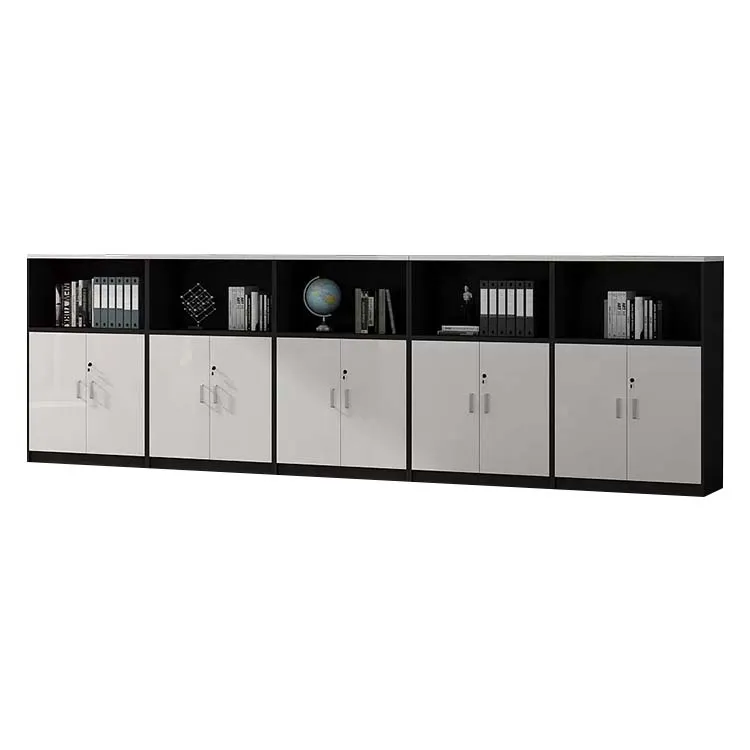 Office Low Cabinet, File Cabinet, Wooden Long Cabinet with Lock