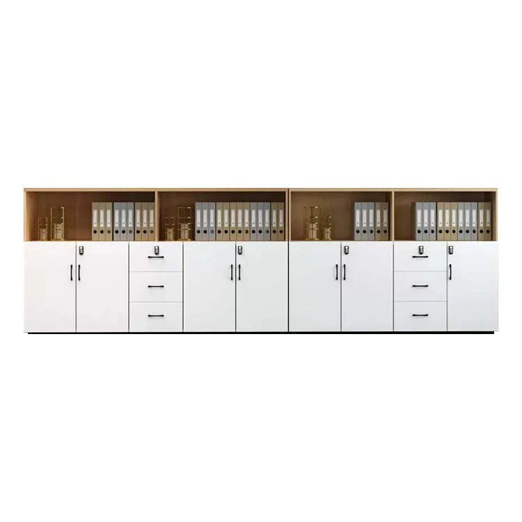 Office Low Cabinet, File Cabinet, Wooden Long Cabinet with Lock