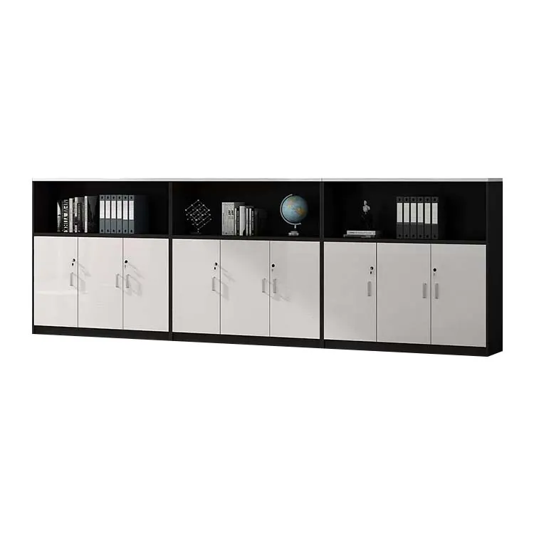 Office Low Cabinet, File Cabinet, Wooden Long Cabinet with Lock