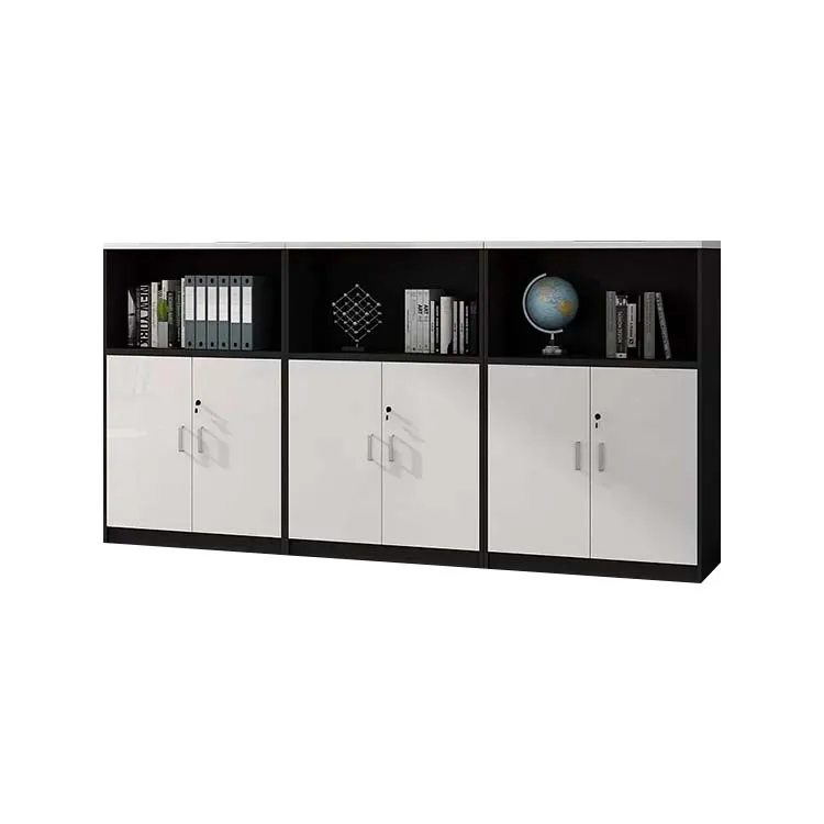 Office Low Cabinet, File Cabinet, Wooden Long Cabinet with Lock