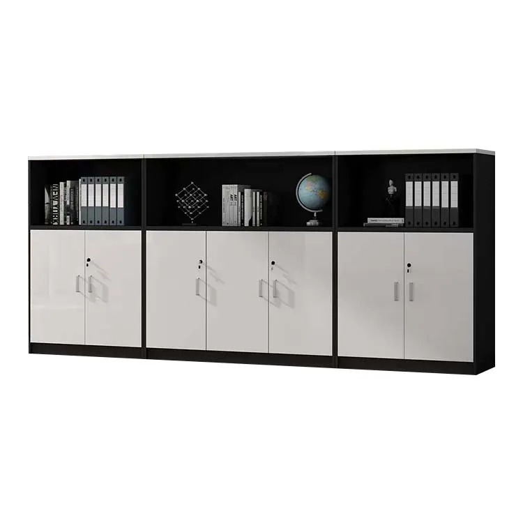 Office Low Cabinet, File Cabinet, Wooden Long Cabinet with Lock