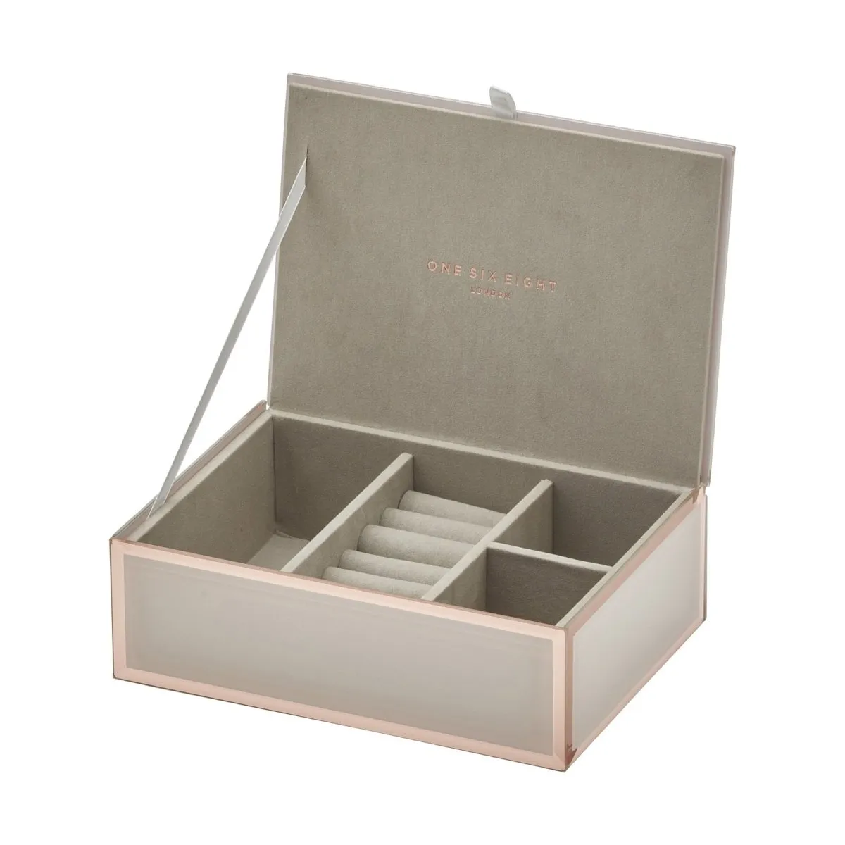 One Six Eight London Sara Jewellery Box Blush Medium