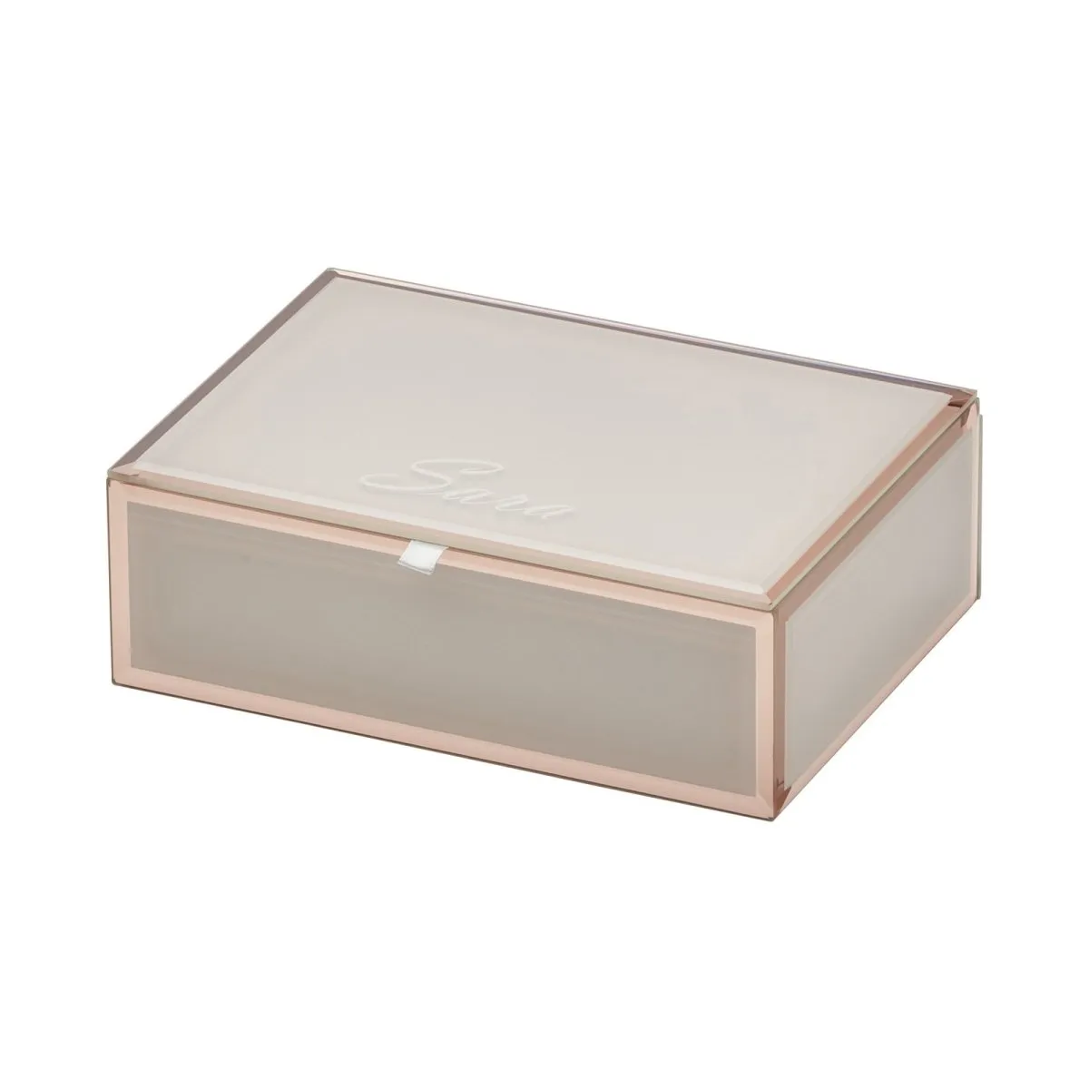 One Six Eight London Sara Jewellery Box Blush Medium