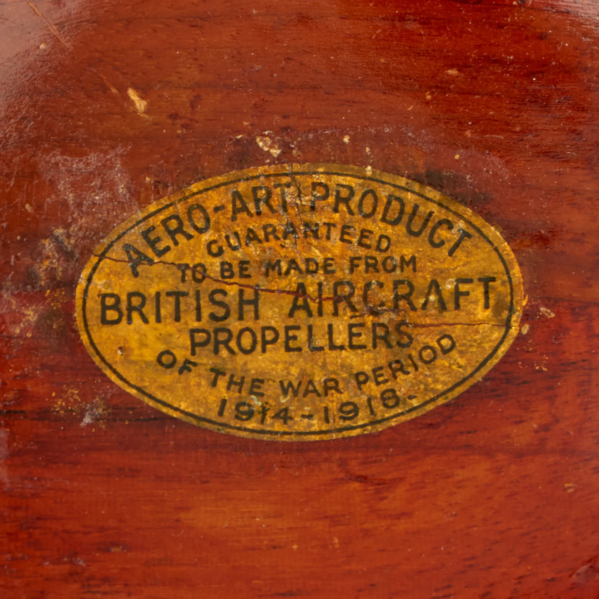 Original British WWI Aircraft Propeller Bowl Made by Aero-Art Product Postwar