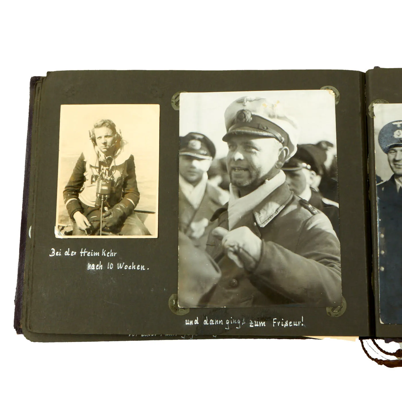 Original German WWII Kriegsmarine U-751 Photo Album Featuring Pictures of Grand Admiral Raeder - Over 222 Photos, Postcards and Newspaper Clippings