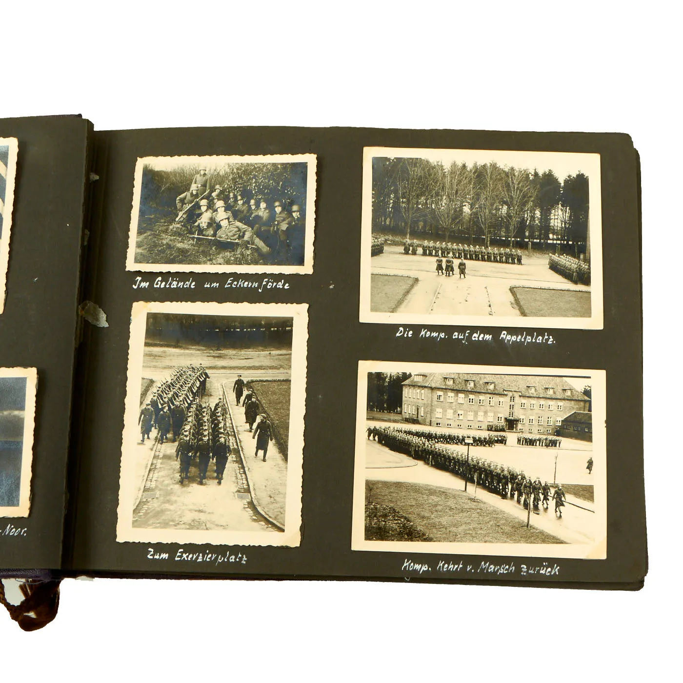 Original German WWII Kriegsmarine U-751 Photo Album Featuring Pictures of Grand Admiral Raeder - Over 222 Photos, Postcards and Newspaper Clippings