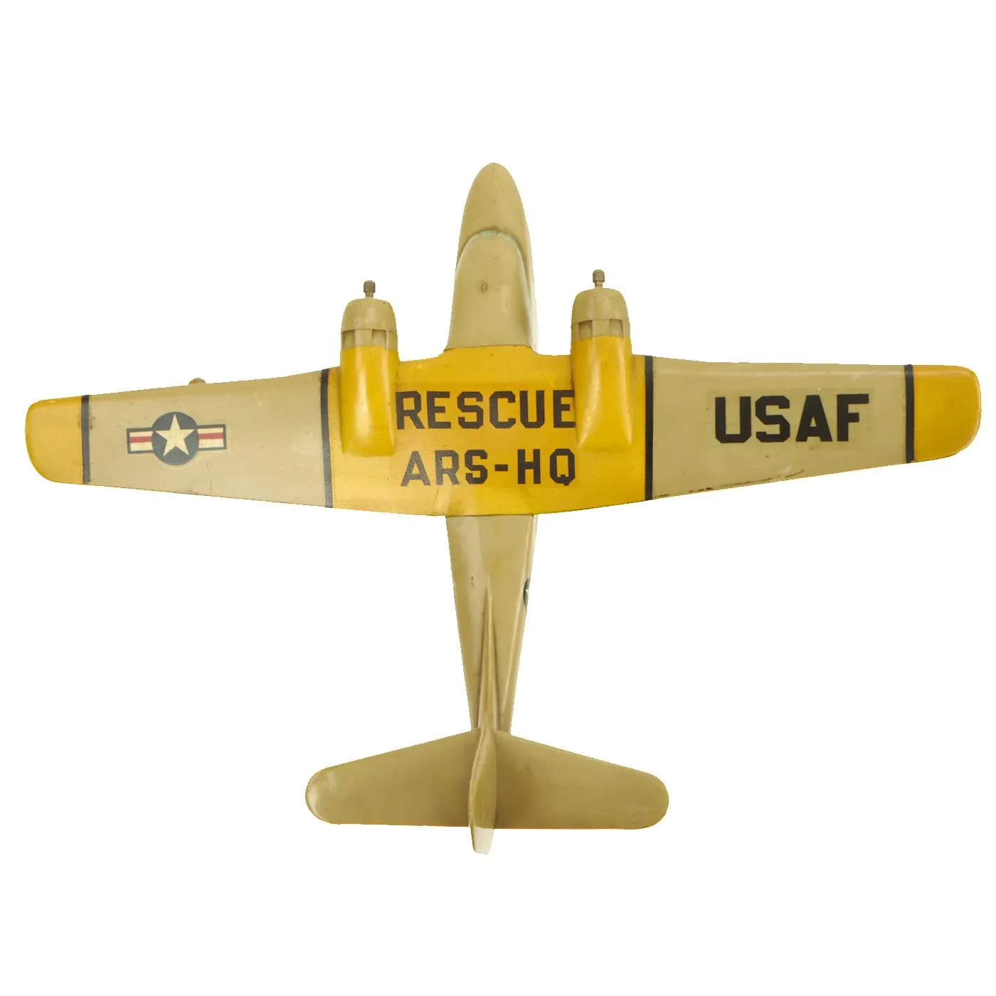 Original Set of Three 1950s U.S. Military Airplane Recognition Desk Models by Topping Models