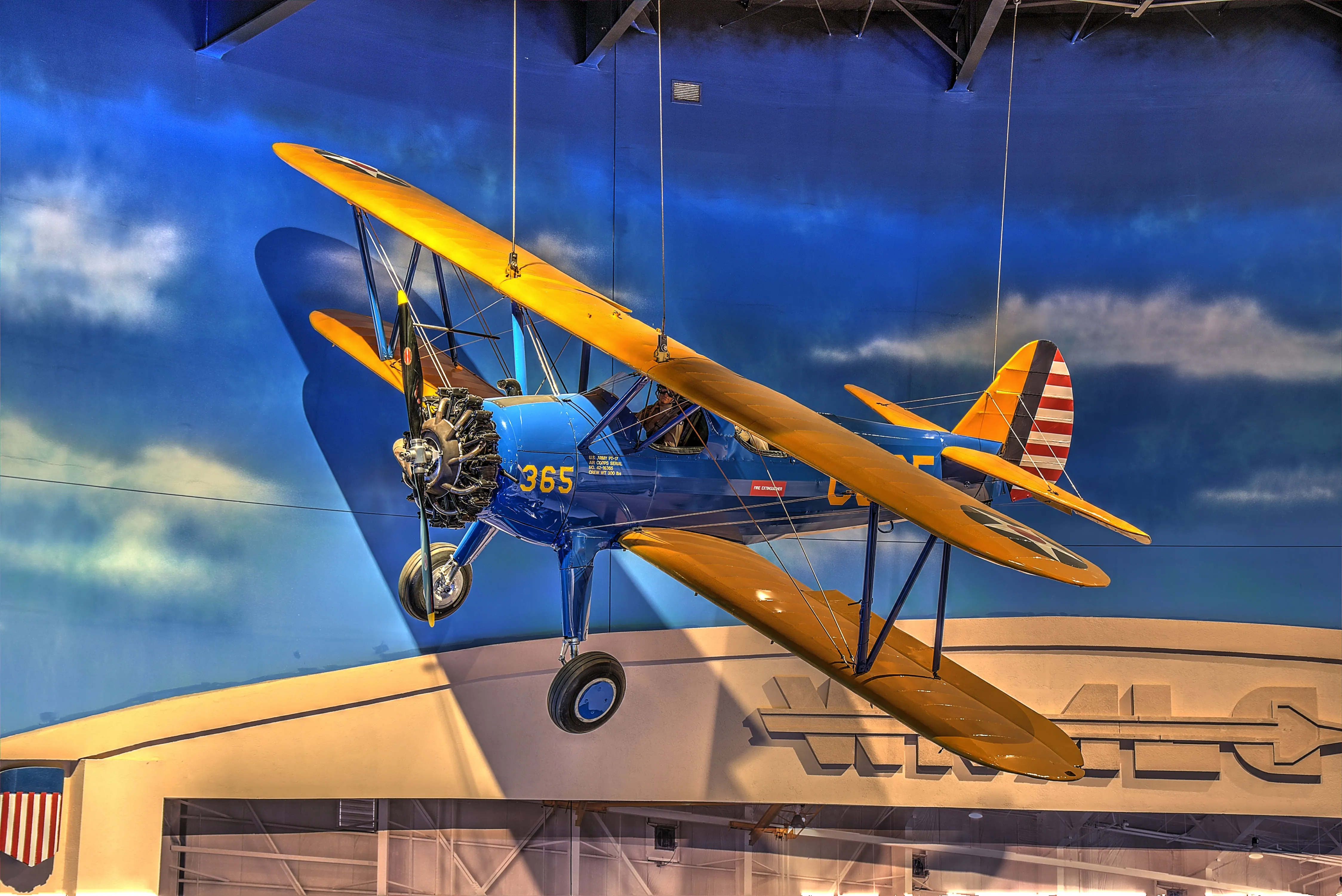 Original U.S. WWII Boeing-Stearman PT-17 "Kaydet" Trainer Wood Airplane Propeller by Sensenich Bros - 98 Inches