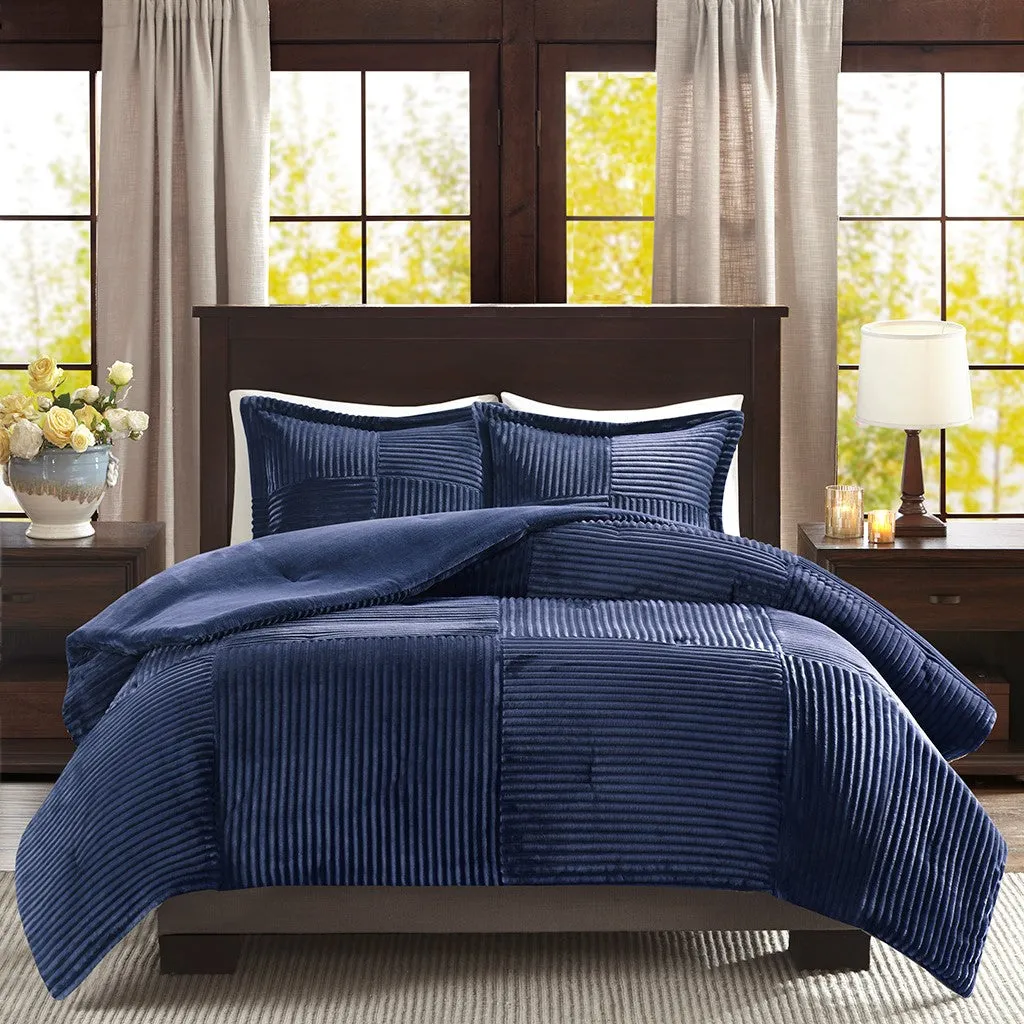 Parker Corduroy Plush Comforter Mini Set by Madison Park