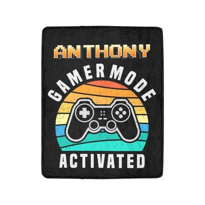 Personalized Gaming Blanket - Custom with Name