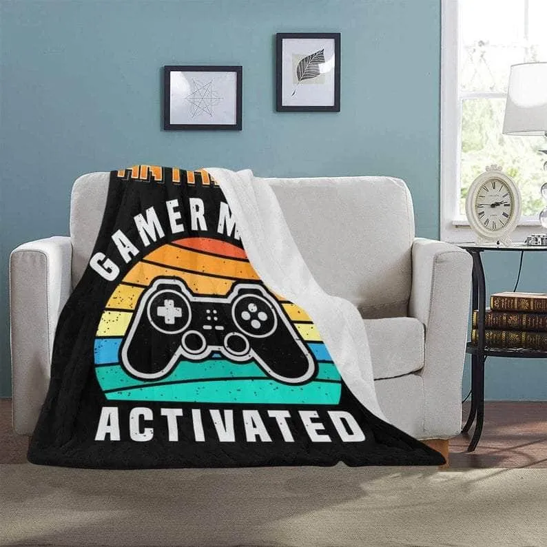 Personalized Gaming Blanket - Custom with Name