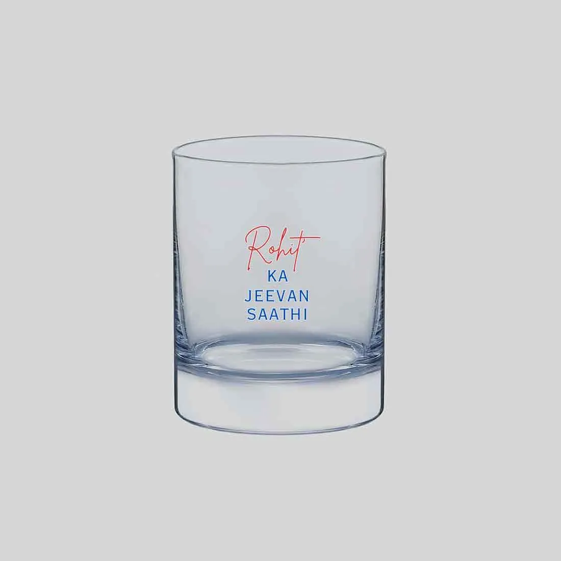 Personalized Glass of Whiskey - Color Printed Glasses for Alcohol