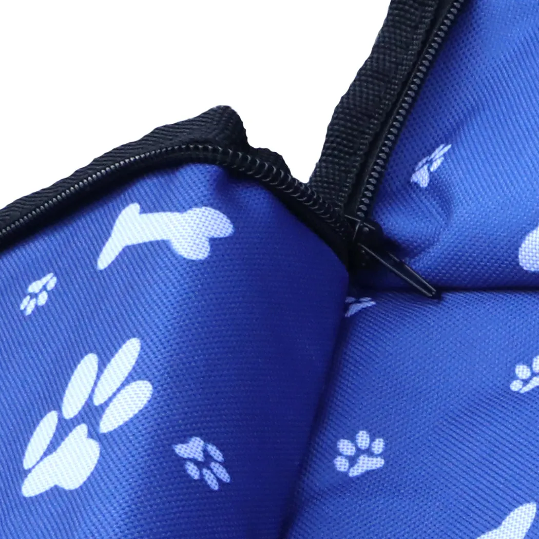 Pet Back Car Seat Cover Hammock Nonslip Dog Puppy Cat Waterproof Rear Blue - Blue