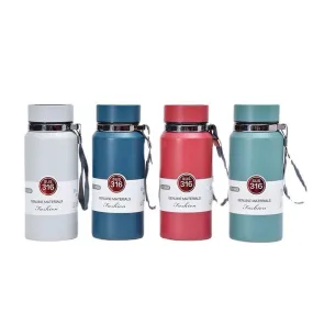 Plain Coloured Vacuum Insulated Water Bottle | Stainless Steel Thermos Flask