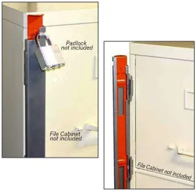 Progressive 4 Drawer File Cabinet Locking Bar  FCL-4, 45"