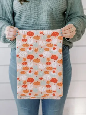 Pumpkin Patch Fall Tea Towel