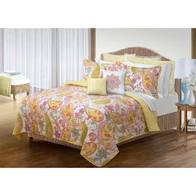 Quilt Bedding Set Woven 3 Piece Set Double/Queen Bliss